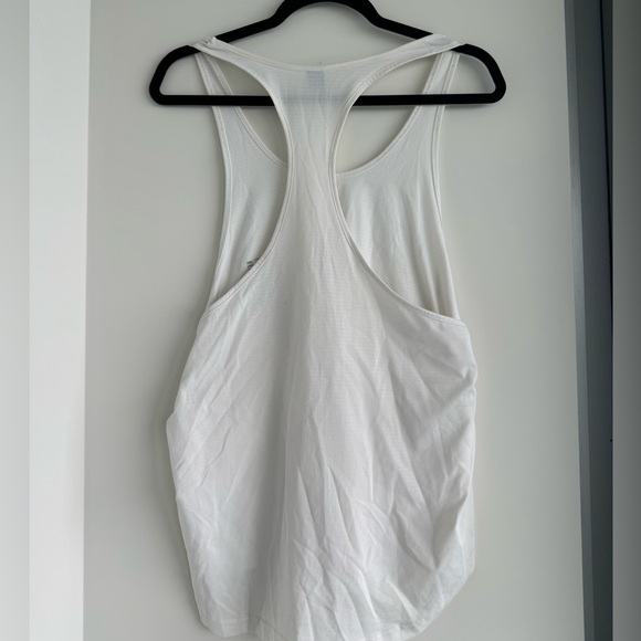 White exercise racerback tank top - Picture 2 of 2